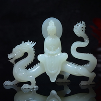  Jiu Gong Jewelry Natural Xinjiang Hetian jade seed carving pendant White Jade Ink jade Violet Jasper blue oil