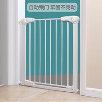 Stairway guardrail child safety door non-hole pet dog cat isolation door fence baby protective railing home