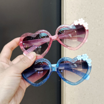 Children Sunglasses Girl Cute Cartoon Baby Loving Ink Mirror Ocean Girl Butterfly Knot Glasses Photo Cute