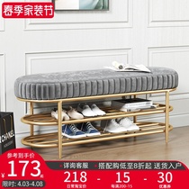 Light Extravagant Shoes Stool Soft Bag Cushions Home Shoe Cabinet Sitting Stool Integrated Shoe Rack Subentrance Door entrance Shoes Entrance cloakroom