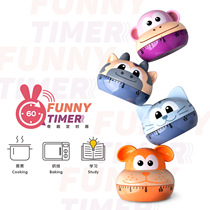 Cartoon animal timer timer for students and children learning students special countdown time management kitchen reminder