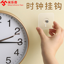 Perforated Living room Clock hooks quartz clock No-mark hanging calendar Decorative Painting Nail-free screw sticked-to-the-clock adhesive hook