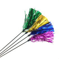 Spot cat interactive toy reflective ribbon cat pole color sound paper shiny cat stick long