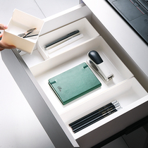 Desk drawer storage box desktop sundries storage box Plastic Cosmetics box kitchen tableware finishing storage box