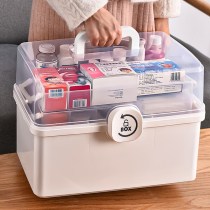 Large medicine box home large-capacity medicine box household medicine storage box multi-layer Medicine medical box storage box