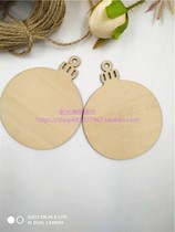 (50 pieces) Christmas Wood card carving tag small Listing custom handwritten blank Christmas tree pendant wish card