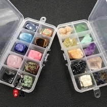 Natural Crystal raw stone ore 10 kinds of mineral crystal specimen box Children science teaching specimen stone stone gift