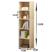 Brief Bookshelves Landing Small Bookcase Simple Balcony Shelve Shelve Students Book Room Wall Corner Storage Cabinet Floating Window Cupboards