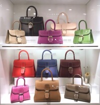 Delvauxs new brillant togo Cowhide Tempete woven Kelly box womens bag