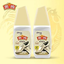 (Liquid shoe polish) golden chicken shoe polish black colorless Brown three color optional leather care oil with sponge head
