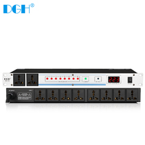 DGH Professional 8-way power sequencer 10-way sequential controller stage manager voltage display with filtering