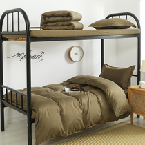 The sheet covers chun qiu kuan washed cotton college students military training mattress quilt full dormitory bed three-piece suit