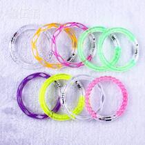Flash acrylic bracelet childrens luminous toy fluorescent bracelet luminous small gift Square night market stalls supply