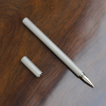 Titanium alloy pen Cylindrical gel pen Simple and lightweight feel comfortable and portable Suitable for most gel refills