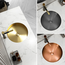Mosen high light luxury stainless steel under-table basin wash basin Bathroom wash basin Embedded wash basin sink