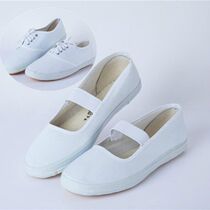  White sneakers white net shoes mens and womens canvas shoes school designated white cloth shoes white shoes gymnastics shoes performance white shoes