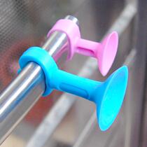 Silicone door suction-free punching toilet anti-crash cushion buffer door handle rubber door suction plastic door touch toilet door t