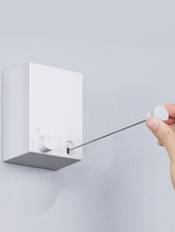 Clothesline balcony artifact steel wire shrink clothesline indoor non-perforated telescopic drying rack bathroom clothing pole invisible