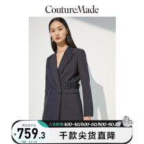 CoutureMade2022 Early Spring New Vintage Irregular Turnover Superior Temperament Professional Suit Jacket Woman