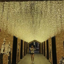 LED star lights Colorful lights Flashing lights String lights Starry outdoor waterproof Festival New Year decoration lights Icicle curtain lights