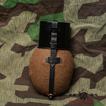 Captain recommends high quality reengrave WW2 Germany M31 kettle repeats pure cow leather felt sheath film and TV props