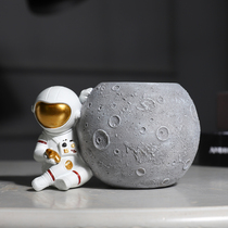 Nordic Astronaut Desk Swing Piece Tabletop Creative Decorations Pen Holder Cute Children Bedroom Office Small Furnishing