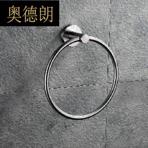304 stainless steel European round towel ring toilet towel rack Wall wall hanging towel ring bathroom hardware pendant A
