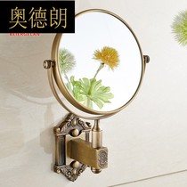 br Double-sided magnification Beauty Mirror Hotel makeup mirror folding vanity mirror bathroom wall hanging