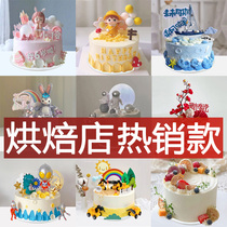 Cake model simulation 2023 new net red cartoon popular birthday fake cake samples can be customized 25