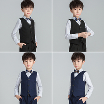 Childrens suit flower boy dress suit Boy small suit piano performance suit small host British handsome