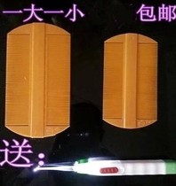 Bamboo dense tooth head dandruff oligarch flea comb grate hair adult lice egg wood comb scratch