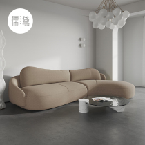 Judea modern light lavish sofa minimalist style arched living room fabric sofa composition net red ins wind designer