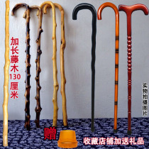 Elderly solid wood crutches wooden walking sticks wooden crutches for the elderly gift Walker wooden crutches non-slip