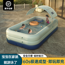 Oversized adult inflatable swimming pool household folding bucket baby child child baby indoor pool outdoor thickening