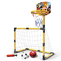 Indoor two-in-one door sporting goods toys Football childrens two-in-one outdoor basketball stand basketball