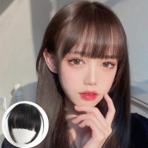 Manga fake bangs female natural real hair film invisible no trace a knife thick thick to stay in the sea forehead hairline cover film