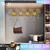 AW entrance door decoration hangers Entrance entrance wall creative hook ginkgo leaf hook key storage wall hanging