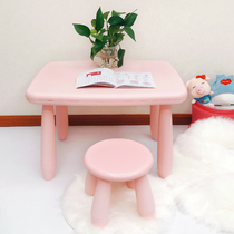 Childrens table and chair set kindergarten learning table chair baby Game Writing Book table plastic home