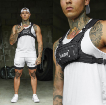  Running sports vest Outdoor luminous equipment Muscle mens multi-function fitness tactical vest backpack