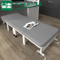 Folding bed single office lunch break nap artifact portable sponge hard plate quad bed simple adult escort bed