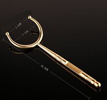 Pure copper tea cup fork dual-purpose tea tweezers tea clip metal copper tea needle Cup clip Pul tea set accessories
