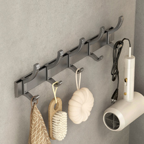 Punch-free clothes hook into door hanging clothes hook Hyun Off bathroom hanging wall toilet door rear cloak hook