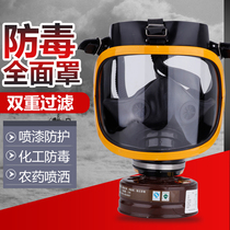 Gas mask full mask dust full face chemical gas dust paint surface Qin Jun full mask large field of view closed