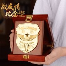 Veterans Veterans souvenirs to send comrades-in-arms custom retired collection August 1 decoration troops souvenir gift