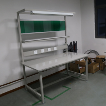 Anti-static Workbench single-sided light frame workshop operation table electronic assembly maintenance work table steel plate
