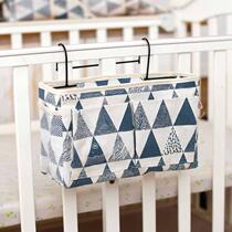 Dormitory upper bed side storage artifact fabric storage hanging bag bedroom bedside shelf mobile phone sundries three-dimensional