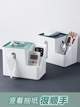 European tissue box household living room coffee table roll paper box desktop remote control storage box