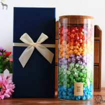 Lucky star wishing bottle drifting glass star origami finished birthday creative gift for male and female girlfriends Tanabata