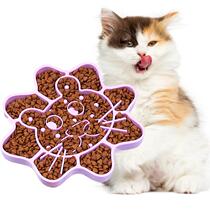 New pet Slow Food Bowl Anti-Choke Dog cat Bowl Anti-Over Pot TPR thickened licking cushion Silicone Slow Food Bowl