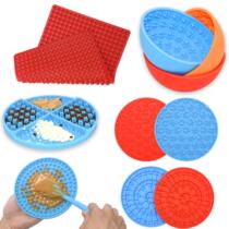 Pet Supplies Suction Cup Licking Mat Pet Dining Cushion Silicone slow food cushion Slow Food Mat Dog Licking Pan Dog Food Cushion